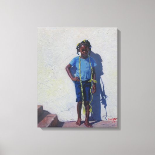 Gele paus 2014 canvas afdruk (Voorkant)