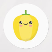 Gele peper labels (Design 1)