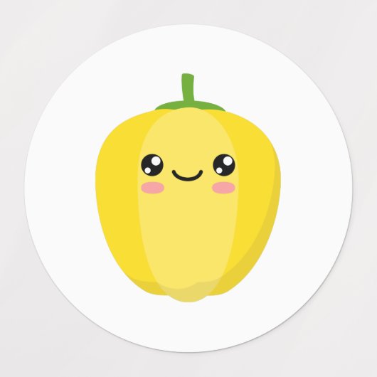 Gele peper labels (Design 1)