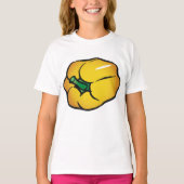 Gele pepper Girls T-Shirt (Voorkant)