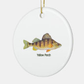 Gele Perch met de titel Keramisch Ornament (Links)