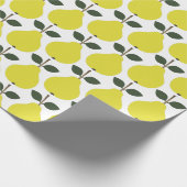 Gele peren cadeaupapier (Hoek)