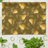 Gele peren theedoek (Gevouwen)