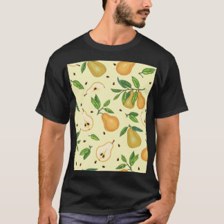 Gele perenvruchten: illustratie. t-shirt
