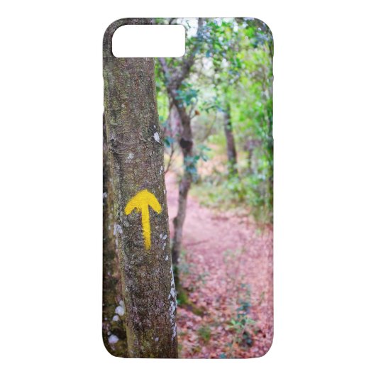 Gele pijl Case-Mate iPhone case (Achterkant)