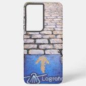 Gele pijl samsung galaxy hoesje (Achterkant)