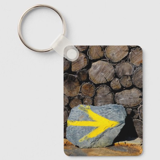 Gele pijl sleutelhanger (Voorkant)