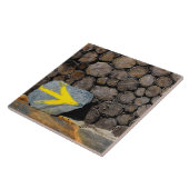 Gele pijl tegeltje (Zijkant)