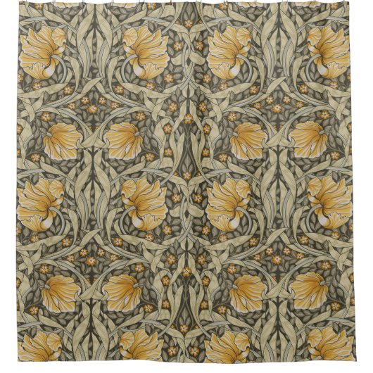 Gele pimpernel, William Morris, art nouveau Douchegordijn (Voorkant)