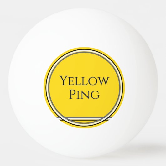 gele ping pingpongballen (Voorkant)
