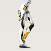 gele pinguïn witte legging tiener (Rechts)