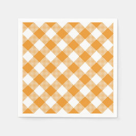 Gele Plaid Herfst Landenpatroon Servet