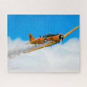 Gele Plane Puzzle Legpuzzel (Horizontaal)