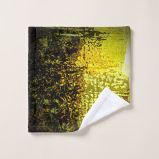 gele plofhanddoek washandje