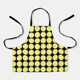 Gele poka Dots Black Bumblebee Patronen Gift Schort