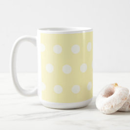 Gele Poka Stippen Koffiemok