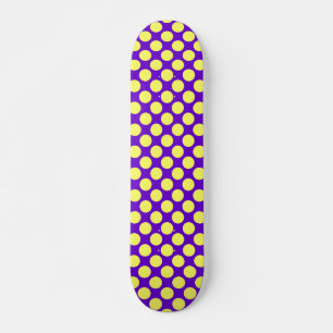 Gele pokadots met Paarse achtergrond STaylor Skateboard