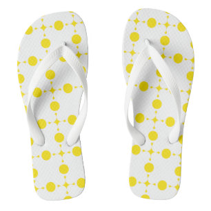 Gele polka stippen, Stippenpatroon, Stippen, Gesti Teenslippers