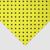 Gele polkadop tissuepapier (Detail)