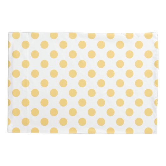 Gele polkadots kussensloop (Achterkant)