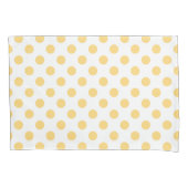 Gele polkadots kussensloop (Voorkant)