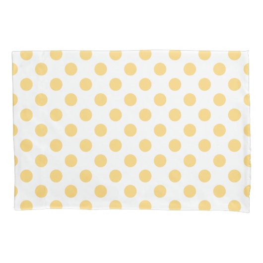 Gele polkadots kussensloop (Voorkant)