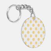 Gele polkadots sleutelhanger (Voorkant Links)
