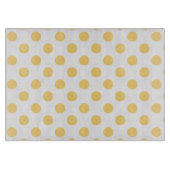 Gele polkadots snijplank (Voorkant)