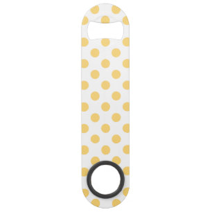 Gele polkadots speed flessenopener