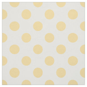 Gele polkadots stof