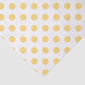 Gele polkadots tissuepapier (Detail)