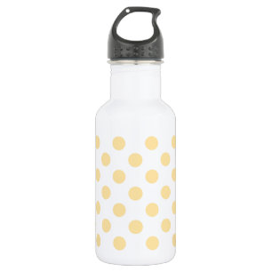 Gele polkadots waterfles