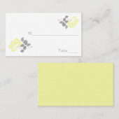 Gele pony met witte en grijze Plaatskaarten Plaatskaartje (Voorkant / Achterkant)