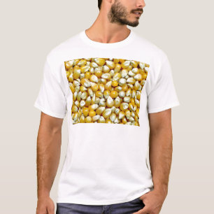 Gele popcornpitten t-shirt