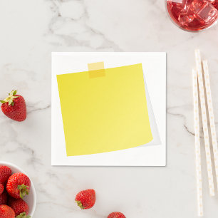 Gele post Het Notitie Papier Luiers Servetten