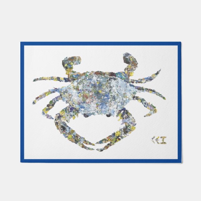 Gele pot-deur deurmat (Voorkant)