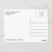 Gele Poui Trees op San Fernando Hill Briefkaart (Achterkant)