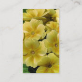 Gele primrose Bloem Visitekaartje (Achterkant)