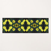 Gele Primrose Bloemen Abstract Yogamat (Voorkant (horizontaal))