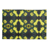 Gele Primrose Flowers Abstract Patroon Kussensloop (Achterkant)