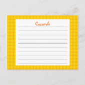 Gele printkaart briefkaart (Voorkant)