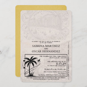 Gele Puerta Vallarta Passport bruiloft Kaart