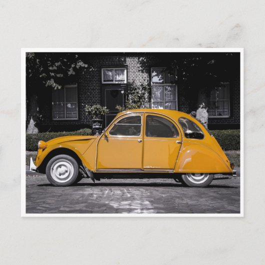 Gele Punch Buggy! Briefkaart (Voorkant)