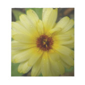 Gele Raindrops Marigold Notepad Notitieblok (Voorkant)