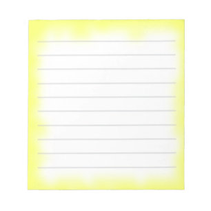 gele rand notitieblok