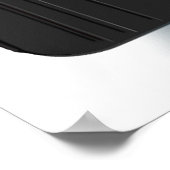 Gele rasauto met gecheckte vlag poster (Hoek)