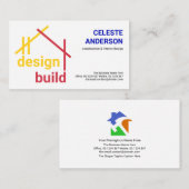 Gele Red A-Lijst Building Structure, Engineer Visitekaartje (Voorkant / Achterkant)