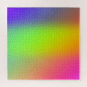 Gele regenboogkleurgradiënt Puzzle Legpuzzel (Horizontaal)