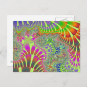 Gele regenboogvlek briefkaart (Voorkant / Achterkant)