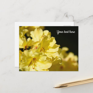 Gele Rhododendron Ansichtkaart Briefkaart